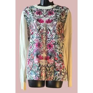 Ted Baker Rayshel Layered Bouquet Knit Sweater, Size Small